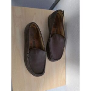 Birkenstock Leather Loafers Slip On Comfort Casual Shoes Size 39 Damaged‎ toe